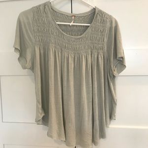 Free People light green Baby Doll Shirt